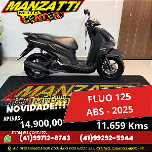 Moto Yamaha Fluo 125cc ABS Preta 2025