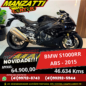 Moto BMW S1000 RR ABS Preta 2015