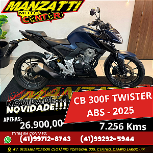 Moto Honda CB300F Twister ABS Azul 2025