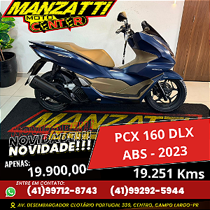 Moto Honda PCX 160 DLX ABS Azul 2023