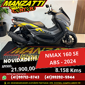 Moto Yamaha NMAX 160 SE ABS Cinza 2024