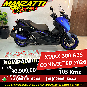 Moto Yamaha XMAX 300 Connected ABS Preta 2026