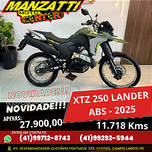 Moto Yamaha XTZ 250 Lander ABS Verde 2025