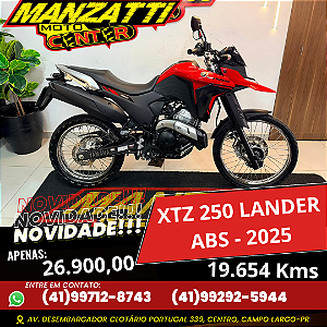 Moto Yamaha XTZ 250 Lander ABS Vermelha 2025