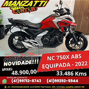 Moto Honda NC 750X ABS Vermelha 2022