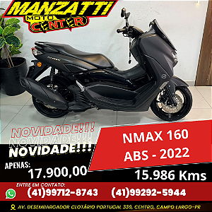 Moto Yamaha NMAX 160 ABS Preta 2022