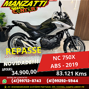 Honda NC 750X ABS Verde 2019 - Repasse