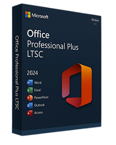 Pacote Microsoft Office 2024 Professional Plus LTSC - 32/64bits - Licença Vitalícia para 1 PC - Sem Onedrive + Nota Fiscal e Garantia