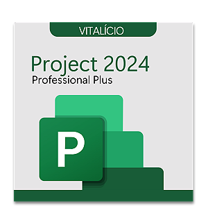 Project 2024 Profissional – Licença Vitalícia – Para 1 Pc - 32/64 bits - PT-BR + Nota Fiscal