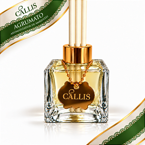 Aromatizador de Ambientes Varetas Agrumato Cállis 50 ml - Luxo Com Pingente