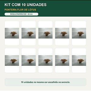 Kit 10 Ponteira / Bico de Entrada Flor de Lótus R28 para Abelhas Sem Ferrão