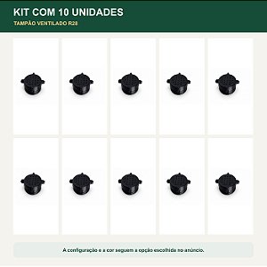 Kit 10 Tampão R28 Microfurado Ventilado para Meliponicultura