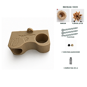 Alimentador Robust para Abelhas Sem Ferrão – Encaixe 30 mm – Completo com Garrafinha 100 ml
