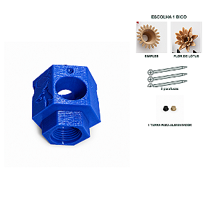 Alimentador Hive-R28 para Abelhas Sem Ferrão – Encaixe Rosqueável R28 – Com 1 Bico, Parafusos e Tampa para Alimentador