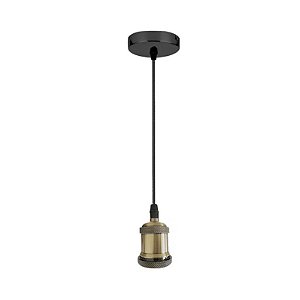 Pendente Vintage Retrô Soquete E27 - Dourado