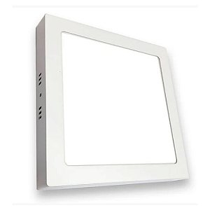 Painel Plafon Led Sobrepor Quadrado 25W 6500k Bivolt