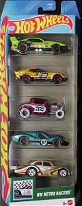 HW Retro Racers - JBJ86 | 5-Pack | Multi-pack Standard