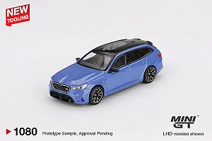 BMW M5 Touring (G99) Marina Bay Blue Metallic | Mini GT - Nº 1080