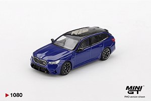 BMW M5 Touring (G99) Marina Bay Blue Metallic | Mini GT - Nº 1080 LHD