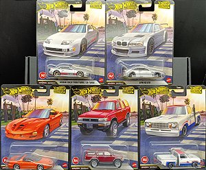 Set Completo Boulevard Nº 141 a 145 (Nissan 300ZX Twin Turbo + BMW M3 GTR + 2002 Pontiac Firebird + 1993 Toyota 4Runner + 1978 Dodge Li'l Red Express Truck) | Mix 1 - 2026 | Boulevard | Premium