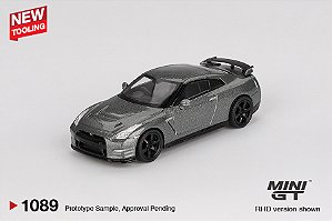 NISSAN GT-R 2013 Dark Metal Gray (NISMO R35 CRS Version) | Mini GT - Nº 1089