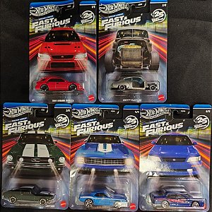 Fast & Furious: Dream Lineup - Set Completo | Velozes e Furiosos / Fast & Furious: Dream Lineup (HNR88) | Velozes e Furiosos / Hot Wheels Silver Series