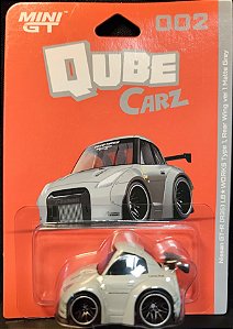 Nissan GT-R (R35) LB Works Type 1, Rear Wing ver 1 Matte Grey - QZ00201-BL | Mini GT QUBE CARZ - Nº 002