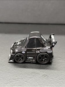 Nissan Skyline GT-R (R34) LB-ER34 Super Silhouette SKYLINE Black - QZ00401-BL | Mini GT QUBE CARZ - Nº 004