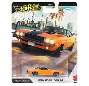 1970 Dodge Challenger R/T (2 Fast 2 Furious) - JHW64 | 02 de 05 | Mix 3 - 2026 | Fast & Furious (HNW46) | Premium | Hot Wheels