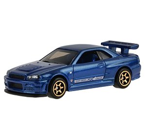 Nissan Skyline GT-R (BNR34) - JJK35 | Hot Wheels Linha Básica 2026 - Nº 199/250 - Lote K