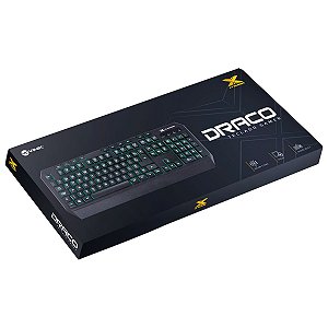 TECLADO GAMER VINIK DRACO GT400 LED 3 CORES USB