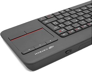 TECLADO SEM FIO C3TECH K-WT200 PLUS MULTIMÍDIA C/ TOUCH PRETO