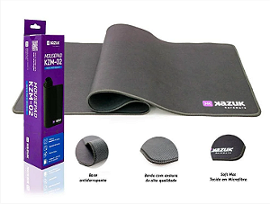 MOUSE PAD GAMER KAZUK PRETO 80 X 30 cm