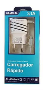 CARREGADOR CELULAR ALTOMEX V8 AL-9006-V8 C/ CABO