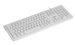TECLADO VINIK DYNAMIC DC110B CIRCLE BRANCO USB