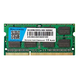 MEMÓRIA NOTEBOOK 8 GB. MACROWAY DDR3L / 1600 MHZ