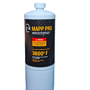 Refil Gás Maçarico MAPP/ PRO ZAK 400GR Branco