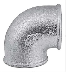Cotovelo 2" x 90º  F/F - Galvanizado