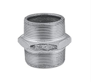 Niple Duplo 1.1/4" M/M - Galvanizada