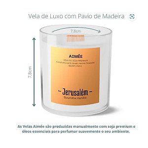 Aimée Velas Perfumadas JERUSALÉM BAUNILHA