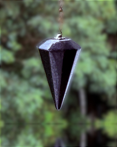 Pêndulo de Cristal Natural - Obsidiana Negra