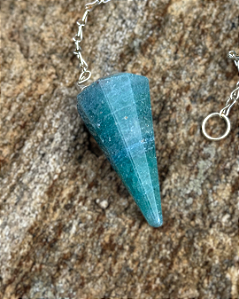 Pêndulo de Cristal Natural - Aventurina Azul