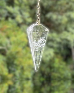 Pêndulo de Cristal Natural - Quartzo Cristal