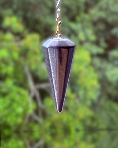 Pêndulo de Cristal Natural - Hematita