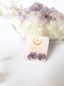 Brinco Drusa Ametista