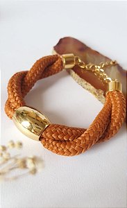 Pulseira Corda Torcida Terra Cota