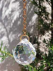 Pendente de Esfera de Cristal Multifascetada
