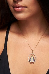 Colar  Nossa Senhora de Aparecida com Arco