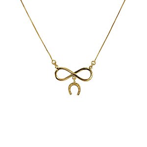 Colar  Infinito com Ferradura