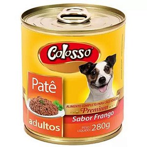 Patê Premium Colosso Para Cães Sabor Frango - Ração Úmida
